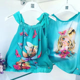 T-Shirt Bambina Verde Fun&Fun FUNBMX5174 - FUN&FUN - LuxuryKids