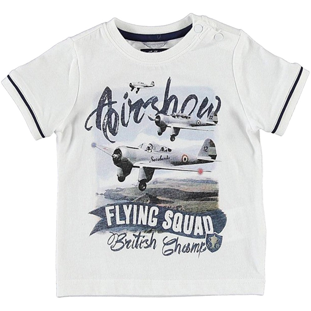 T-Shirt con Stampa Neonato Bianco Sarabanda M515 - SARABANDA - LuxuryKids