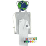 T-Shirt Mezza Manica In 100% Cotone Biologico Con Set Di Colori Per Dipingerla Bambino SARABANDA J130 - SARABANDA - LuxuryKids