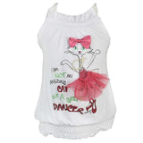 Top con Stampa Bambina Bianco Fracomina FM12SSB580 - FRACOMINA - LuxuryKids