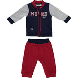 Tuta Sportiva in Caldo Cotone Rosso-Blu Neonato Minibanda R606 - MINIBANDA - LuxuryKids