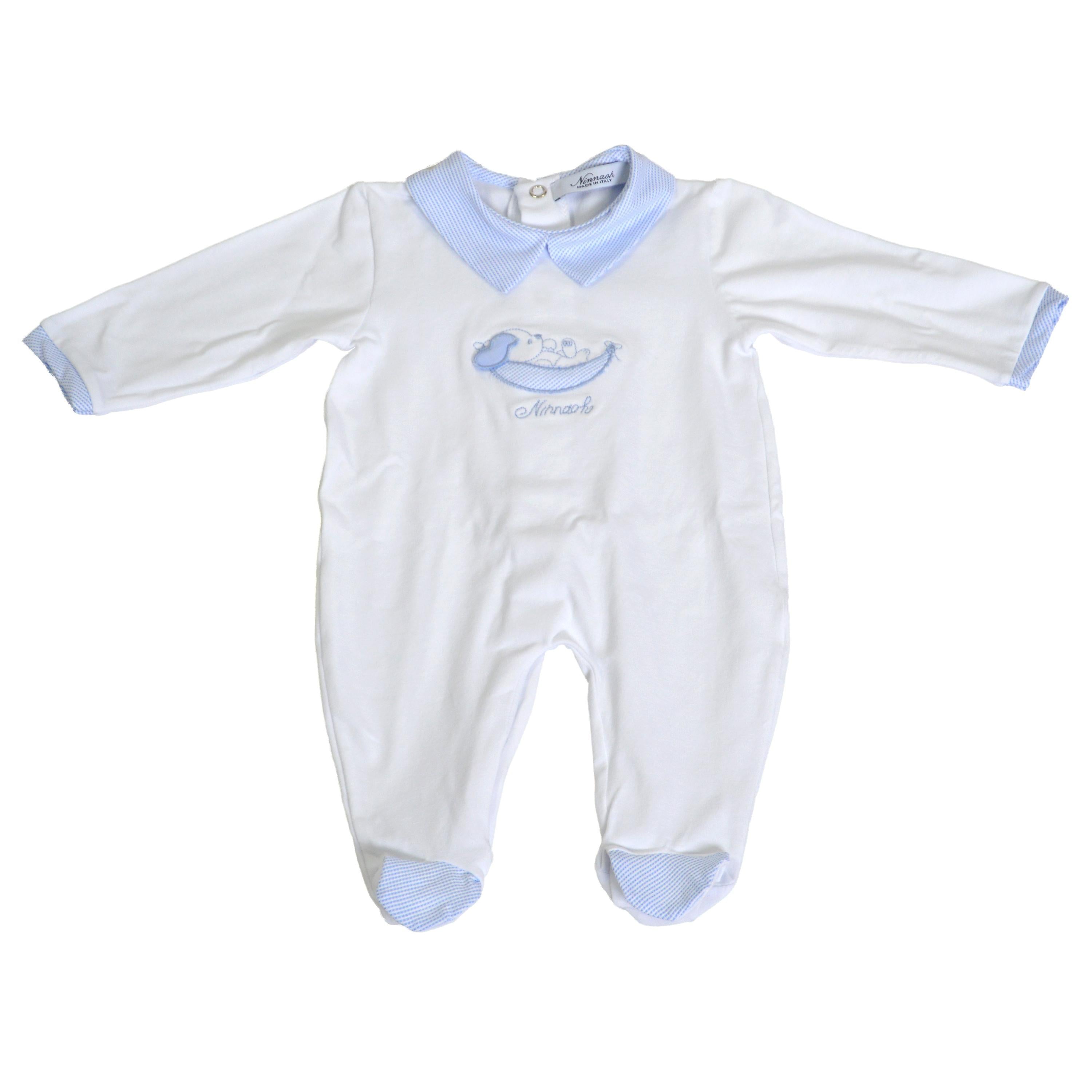 Tutina Intera Cotone Neonato Ninnaoh E16279TJ - NINNAOH - LuxuryKids