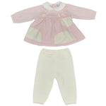 Tutina Spezzata In Lana Rosa Neonata Primodi' Bebe' 202.8 - PRIMODI' BEBE' - LuxuryKids
