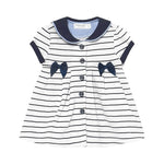 Vestito In Cotone Marinaretto A Righe Neonata MAYORAL 1801 - MAYORAL - LuxuryKids