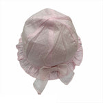 Cappello Modello Pescatore In Cotone Rosa A Pois Neonata NNINNAOH E1564 - NINNAOH - LuxuryKids