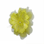 Cerchietto Con Fiore In Raso Giallo Bambina ALICE P. 565 - ALICE P. - LuxuryKids