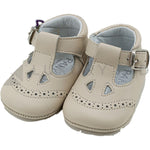 Scarpa da culla con Occhielli in Pelle Per Neonato Panyno A2221 - PANYNO - LuxuryKids