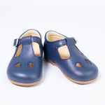 Scarpa In Pelle Modello Con Occhielli E Cinturino Bambino/a RIZITOS B2401 - RIZITOS - Luxury Kids