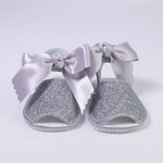 Sandali Da Culla Con Glitter e Fiocco Neonata INDICE 318 - INDICE - LuxuryKids