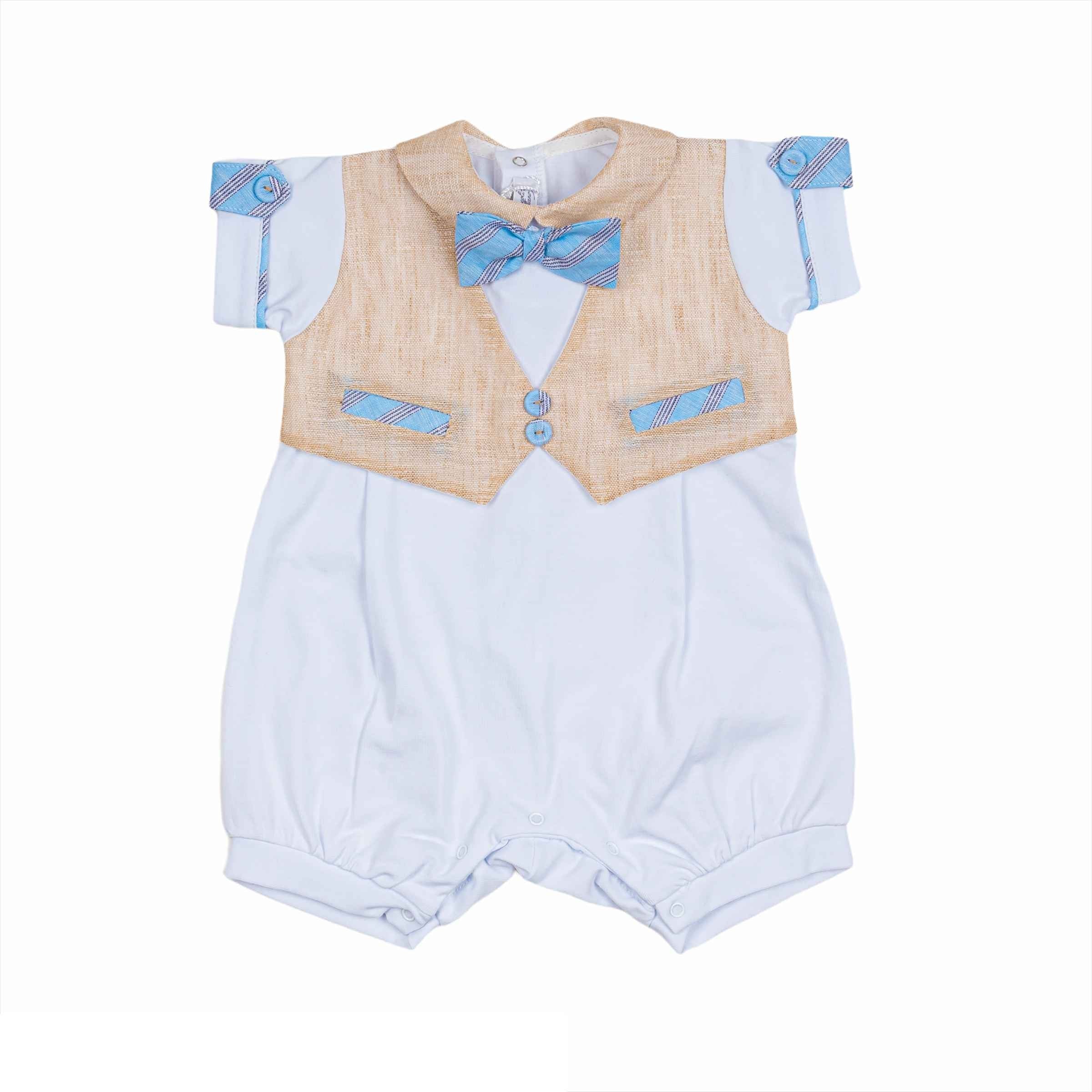 Pagliaccetto In Cotone Neonato LA SARTORIA DEI PICCOLI LP910 - LA SARTORIA DEI PICCOLI - LuxuryKids
