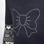 Abito in Lana Collo Alto Bambina Blu Fix Design FX0000 - FIX DESIGN - LuxuryKids