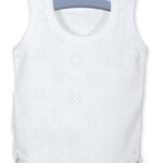 Body Giro Manica Spalla Larga In Cotone Traforato Neonato-a Unisex CALAMARO 1777 - CALAMARO - LuxuryKids