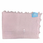 Coperta Corredino In Filo Di Cotone Traforata Rosa Neonata GRANLEI 620 - GRANLEI - LuxuryKids