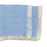 Coperta Corredino In Filo Di Cotone Con Pizzo Neonati GRANLEI 481 - GRANLEI - LuxuryKids