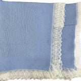 Coperta Corredino In Filo Di Cotone Con Pizzo Neonati GRANLEI 481 - GRANLEI - LuxuryKids