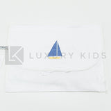 Busta Nascita In Cotone Bianca Con Ricamo Di Barca A Vela Neonato LA SARTORIA DEI PICCOLI LBU209 - LA SARTORIA DEI PICCOLI - LuxuryKids