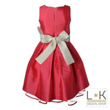Abito con Balze in Tulle Bambina Cerimonia Elegante Fucsia Mimil’_ 263 - MIMILU' - LuxuryKids
