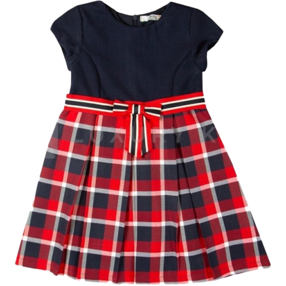 Abito mezza manica Scozzese Bambina Dr KID 415 - DR.KID - LuxuryKids