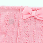 Calzini Lunghi Traforati In Cotone Elasticizzato Con Fiocco Neonata Mayoral 9249 - MAYORAL - LuxuryKids