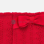 Calzini Lunghi Traforati In Cotone Elasticizzato Con Fiocco Neonata Mayoral 9249 - MAYORAL - LuxuryKids
