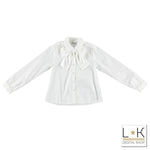 CAMICIA CON FIOCCO RAGAZZA - SARABANDA - LuxuryKids