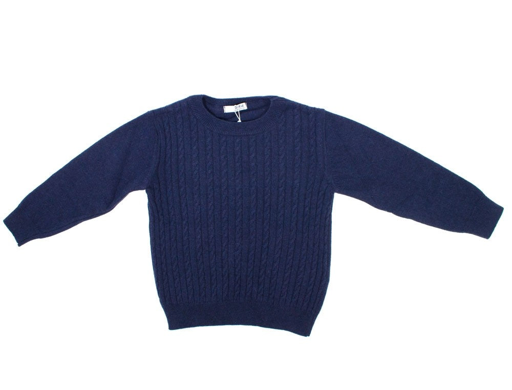 Maglioncino misto Lana Blu Bimbo Dr Kids 23 - DR.KID - LuxuryKids