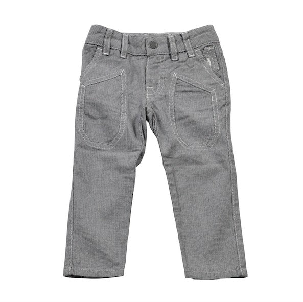 Pantalone con Micro Quadretti Grigio Bambino Jeckerson 7SPP95 - JECKERSON - LuxuryKids