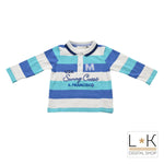 Polo a Righe Neonato Minibanda Q622 - MINIBANDA - LuxuryKids