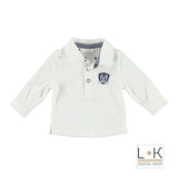POLO IN CALDO COTONE NEONATO MINIBANDA N618-00 - MINIBANDA - LuxuryKids