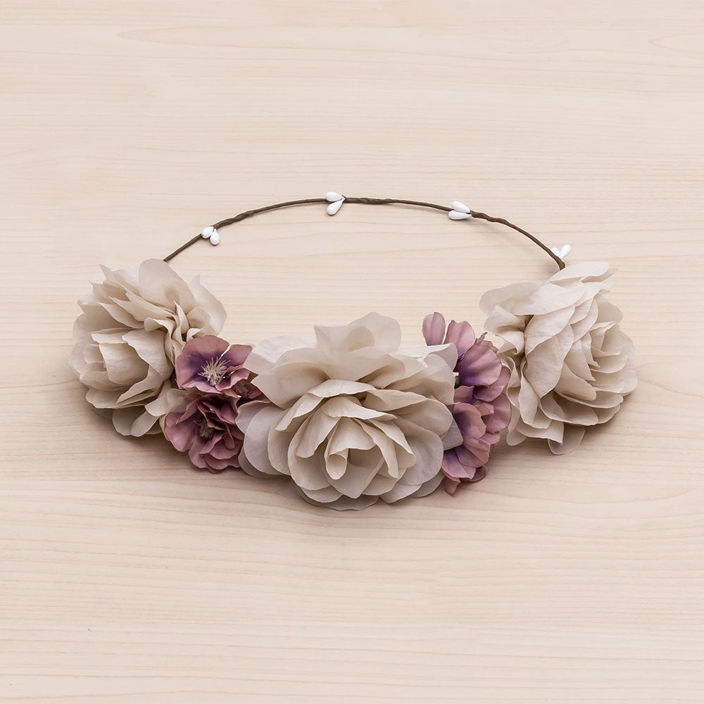 Corona con Fiori di Colori Alteranti in Tulle Bambina Siena 6363 - SIENA - LuxuryKids