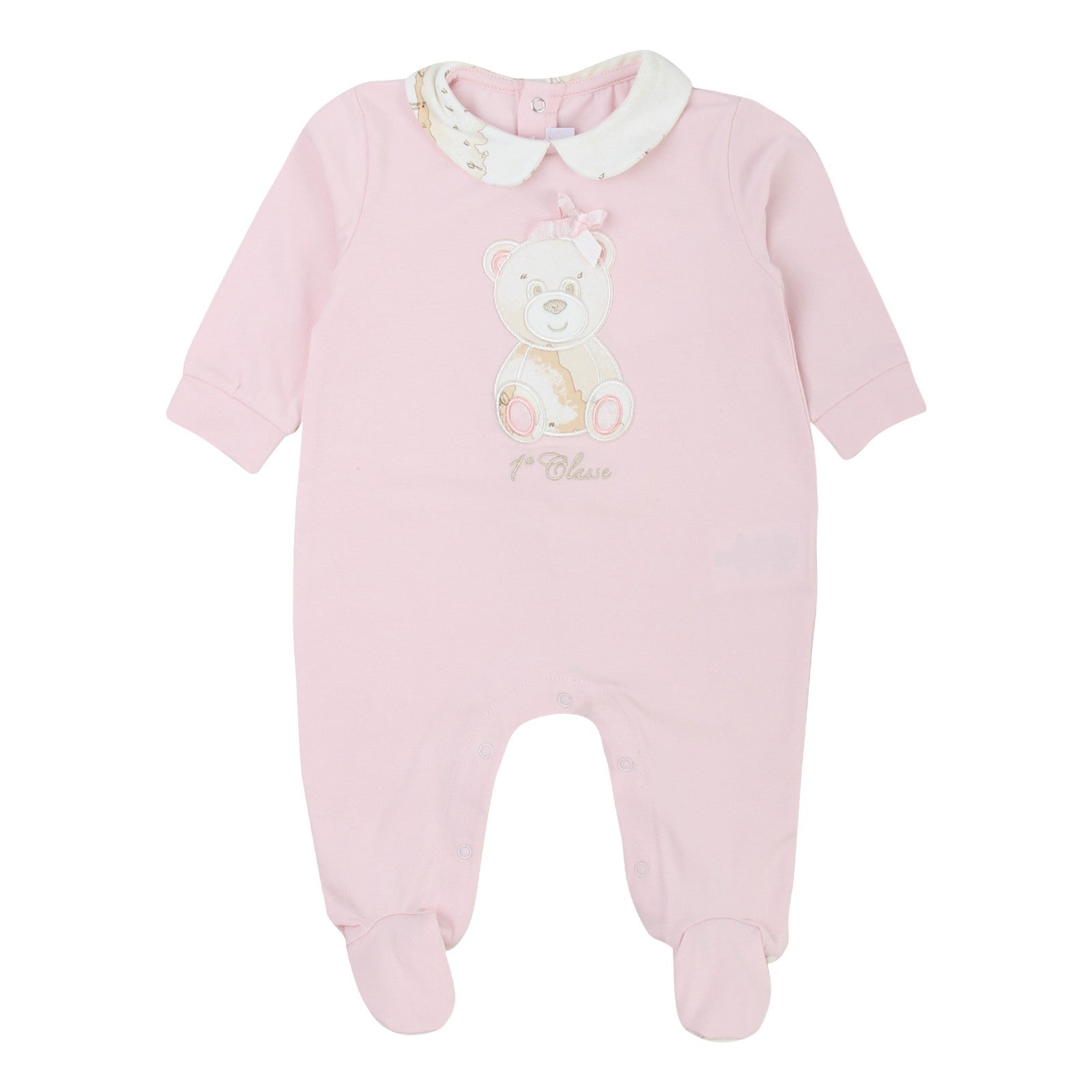 Tutina intera in Cotone Rosa Neonata Alviero Martini 25R0165S - ALVIERO MARTINI - LuxuryKids