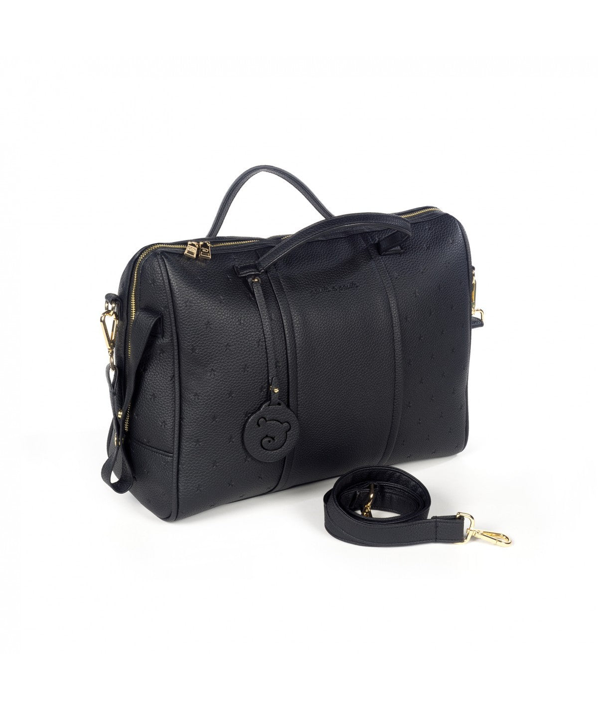 Borsa Fasciatoio in Ecopelle Nera Neonato Pasito a Pasito LondonBF - Pasito a Pasito - LuxuryKids