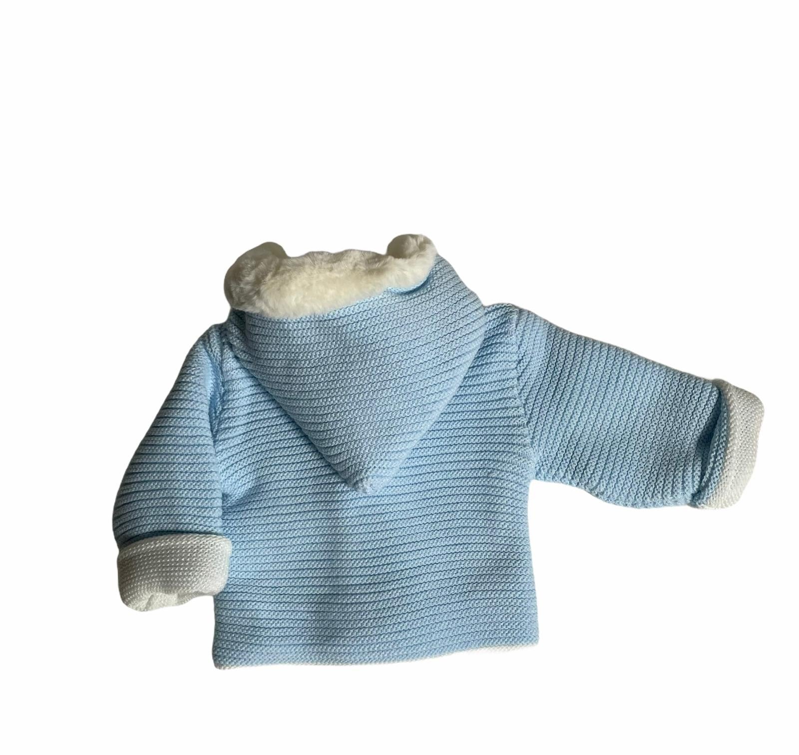 Cappottino in Caldo Cotone con Cappuccio in Ecopelliccia Neonato BABY FASHION 55011 - Baby Fashion - LuxuryKids