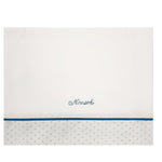 Lenzuolino Per Carrozzina In Cotone Panna Neonato Tema Tartarughina NINNAOH I21LE208 - NINNAOH - LuxuryKids