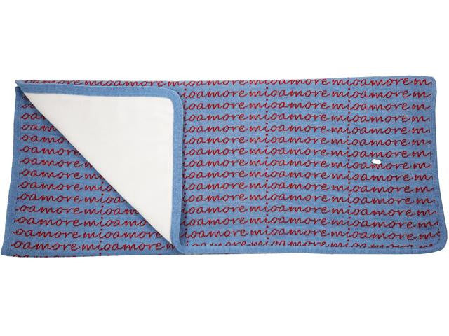 Coperta In Pura Lana 100% Certificata Doppiata In Ciniglia Neonato-a Tema Amore Mio NINNAOH I21COP219 - NINNAOH - LuxuryKids