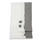 Coperta Imbottita Sfoderabile In Caldo Cotone Panna Grigio Neonata Tema Pois Grigio NINNAOH I21COP9I - NINNAOH - LuxuryKids