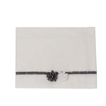 Lenzuolino Per Carrozzina In Cotone Panna Grigio Neonata Tema Pois Grigio NINNAOH I21LE4 - NINNAOH - LuxuryKids