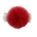 Fascia In Caldo Cotone Panna Con Pon Pon In Volpe Rosso Neonata NINNAOH I2199 - NINNAOH - LuxuryKids