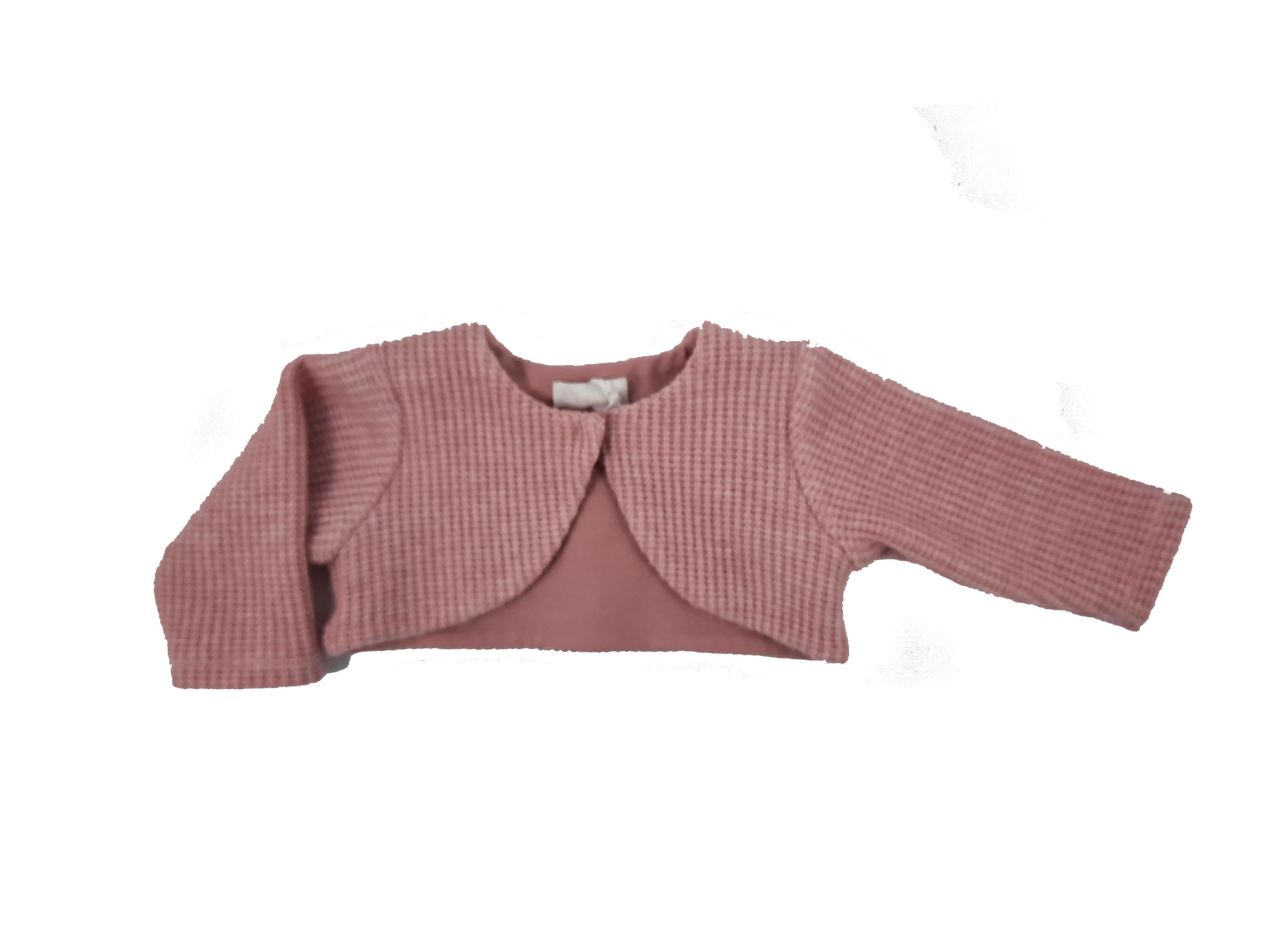 Scaldacuore In Lana Rosa Antico Neonata Tema Coniglietta NINNAOH I21112 - NINNAOH - LuxuryKids