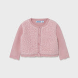 Cardigan In Caldo Cotone Rosa Neonata MAYORAL 2386 - MAYORAL - LuxuryKids