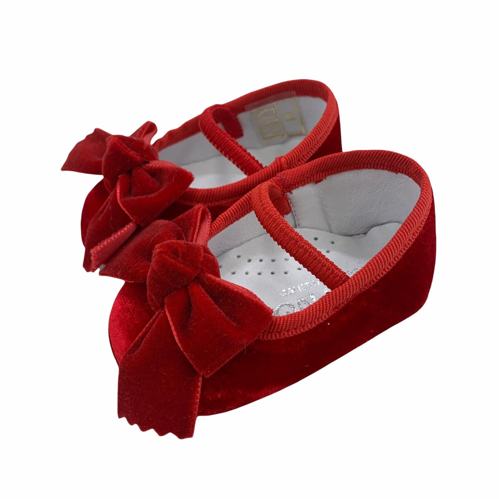 Scarpe Da Culla Ballerine Velluto Neonata Panyno A2903 - PANYNO - LuxuryKids