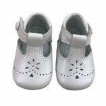 Scarpe Da Culla Con Occhielli in Pelle Bianco Unisex Panyno A2218 - PANYNO - LuxuryKids