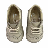 Scarpe Primi Passi Francesina Con Lacci Pelle Neonato Panyno B2627 - PANYNO - LuxuryKids
