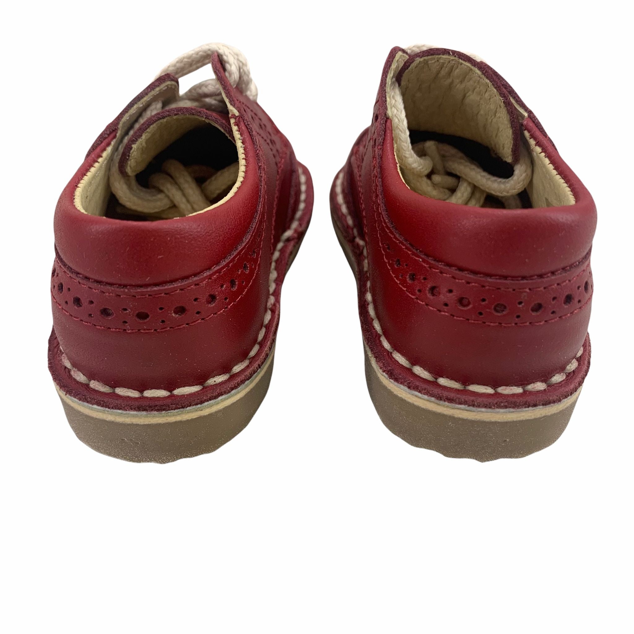 Scarpe Primi Passi Francesina Con Lacci Pelle Neonato Panyno B2627 - PANYNO - LuxuryKids