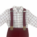 Completo con Salopette e Camicia Caldo Cotone Neonato Del Sur 1871 - DEL SUR - LuxuryKids