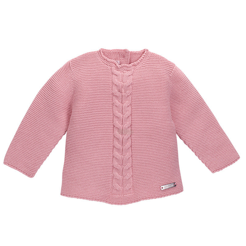 Maglioncino In Caldo Cotone A Punto Legaccio Con Trecce Centrali Neonato-a Condor 55013 - Condor - LuxuryKids