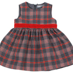 Abito Scozzese Caldo Cotone Neonata Dr.Kid DK376 - DR.KID - LuxuryKids