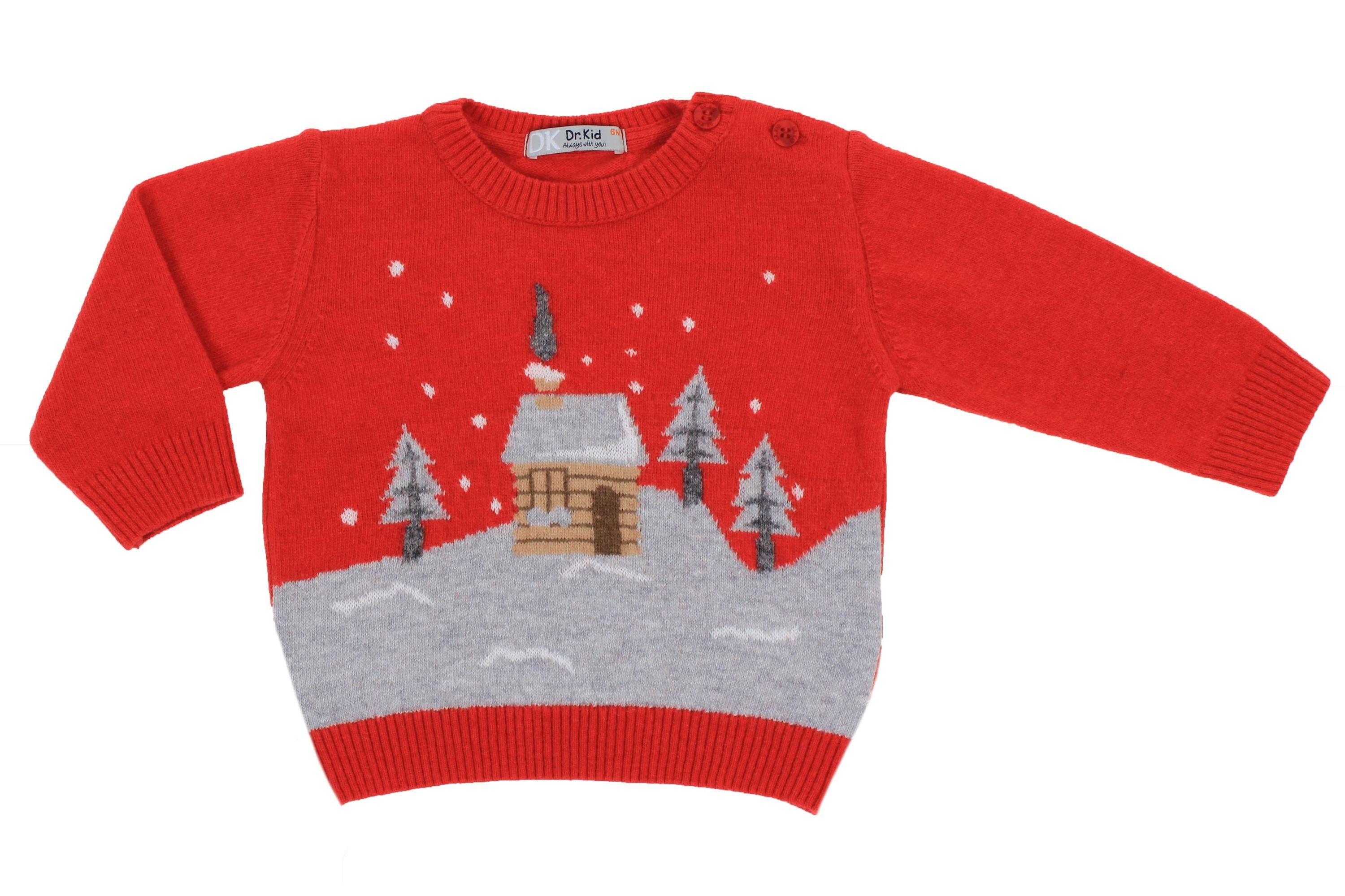 Maglioncino Maniche Lunghe in Misto Lana Neonato Dr.Kid DK560 - DR.KID - LuxuryKids