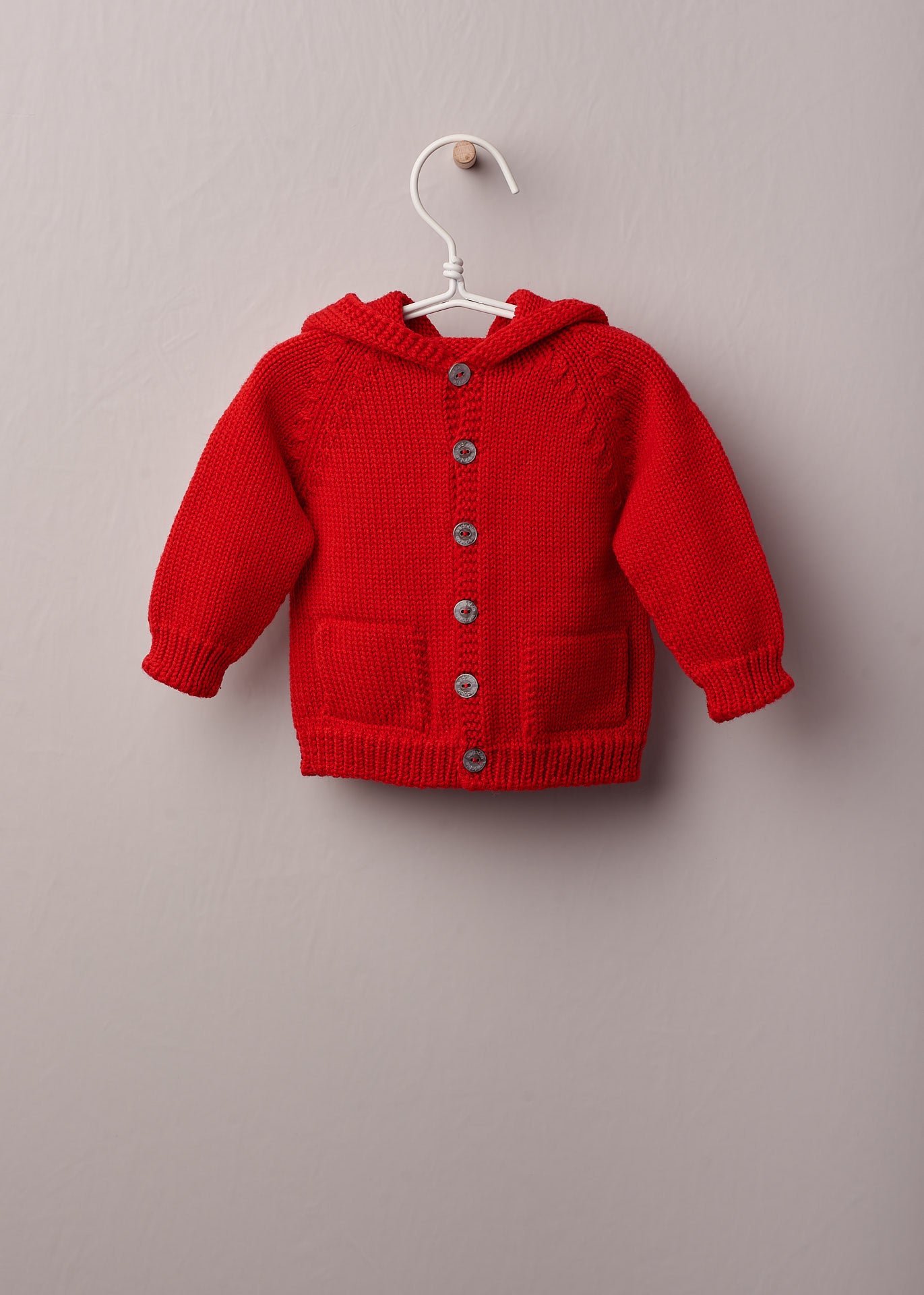 Cardigan Con Cappuccio In Lana Neonato-a WEDOBLE I2110308A - WEDOBLE - LuxuryKids