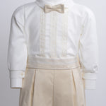 Pagliacceto Due Pezzi Bermuda E Camicia Caldo Cotone Neonato Ponto por Ponto 5738 - PONTO POR PONTO - LuxuryKids